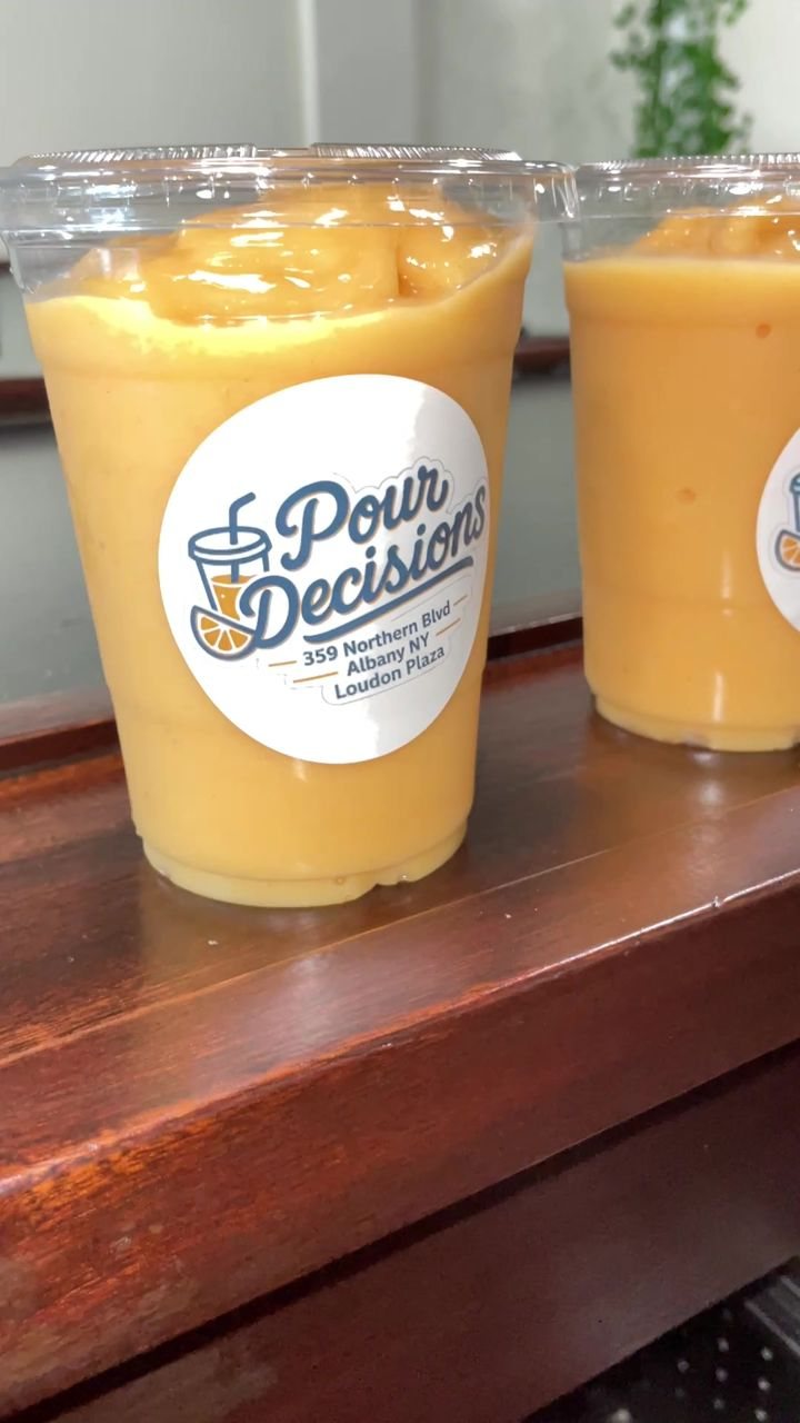 Mango smoothies at Pour Decisions