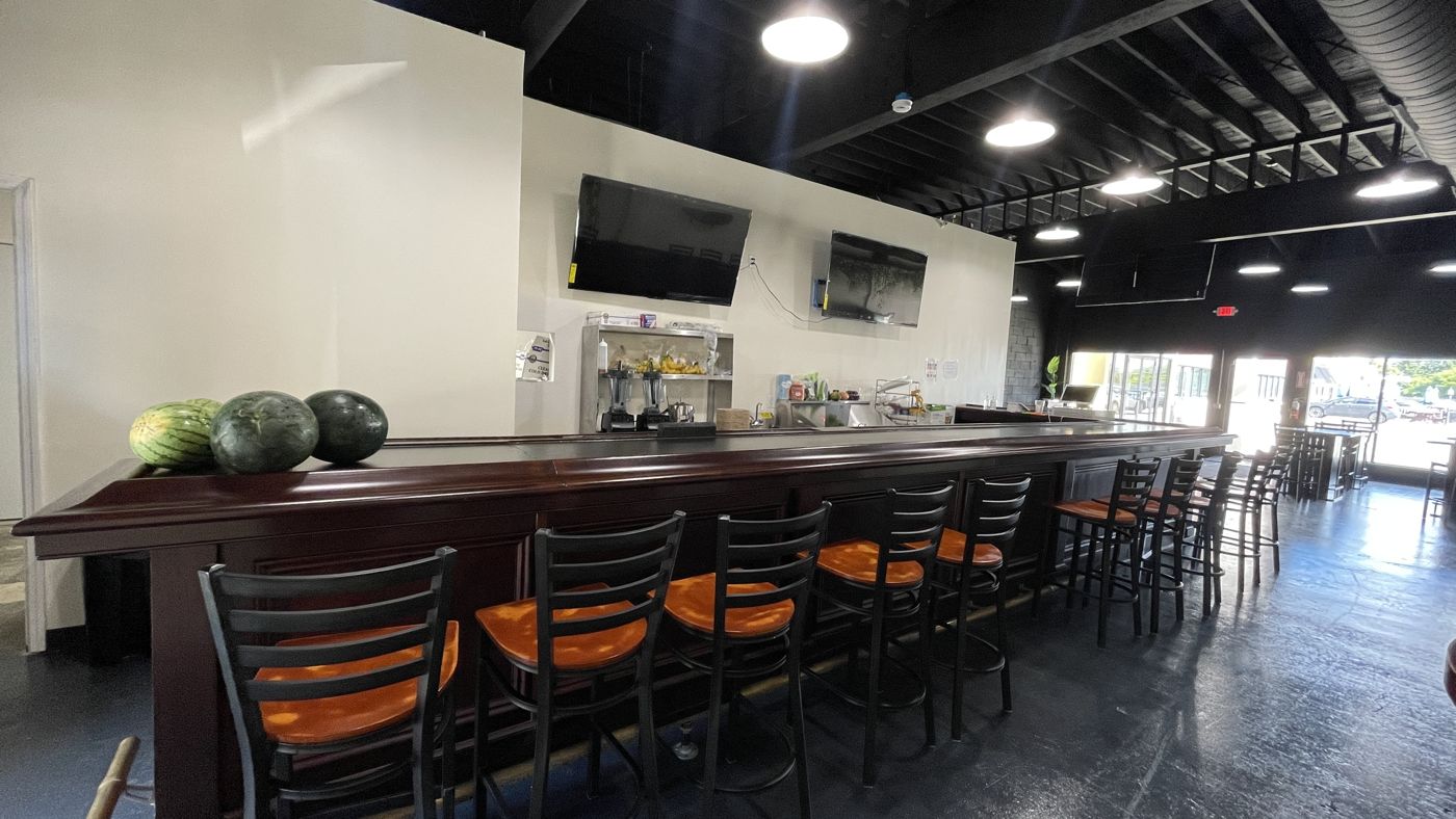 The counter at Pour Decisions